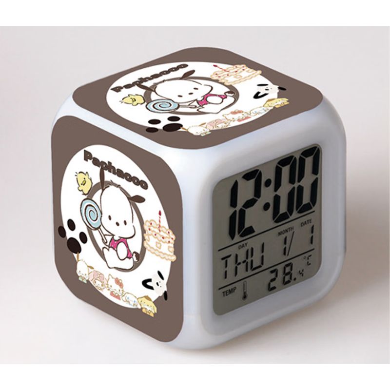 Kleiner, 3,8 Cm Großer, Gestickter, Animierter Led-digitalwecker Für Babybetten Und Kinderzimmer, Stil 18