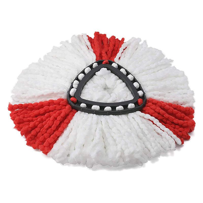 Adapté Pour Vileda O Cedar Triangulaire Coton Rotation 360 Degrés Tête De Mop Tête De Remplacement Fibre Mop Accessoires