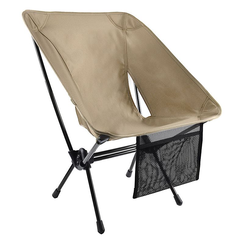 Leichte, Höhenverstellbare, Tragbare Campingstühle Für Erwachsene Mit Tragetasche Und Seitentaschen Faltbare Outdoor-stühle Für Camping, Strand, Angeln, Reisen, Picknicks (khaki)