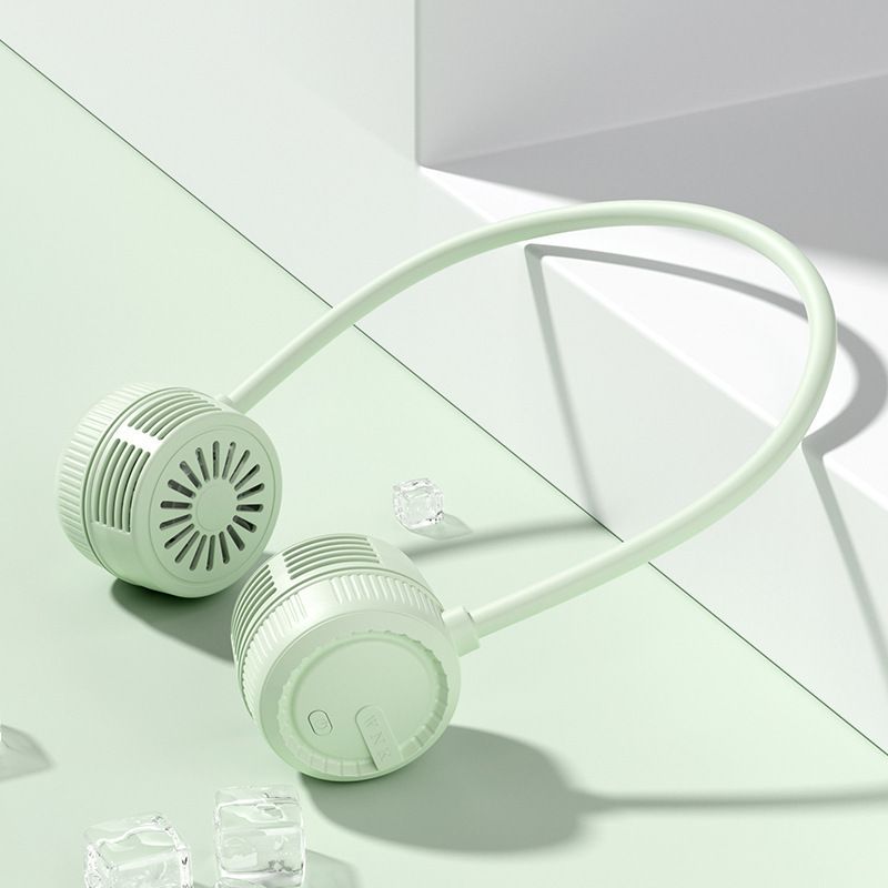 Klingenloser Nackenventilator (wiederaufladbar, Geschwindigkeit Einstellbar). Tragbarer Nackenventilator, Ideal Für Den Einsatz Im Freien Und Zu Hause.