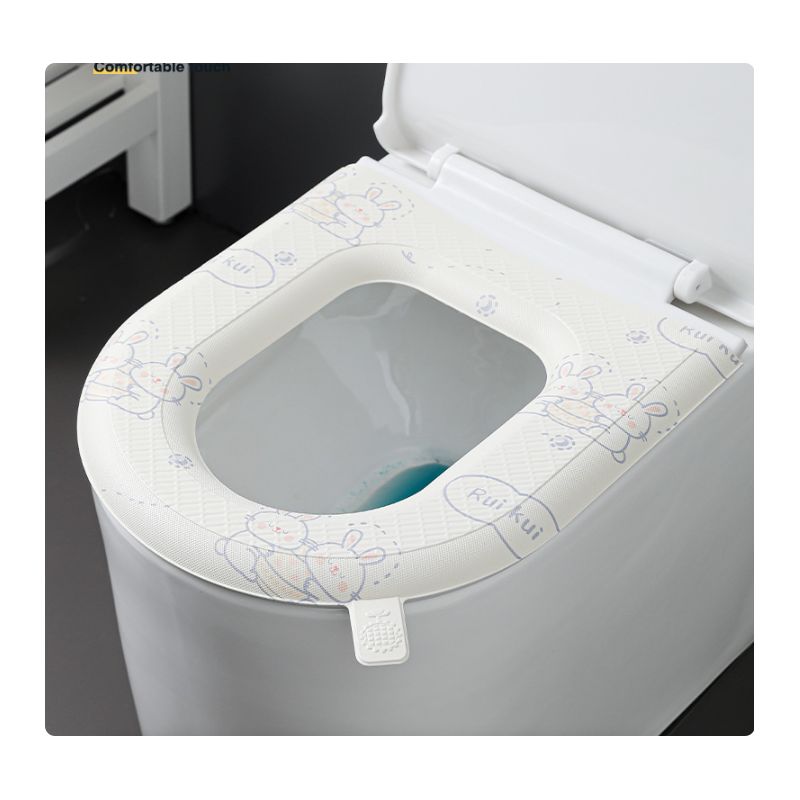 Zweiteilige Toilettensitzbezüge Für Alle Jahreszeiten, Wasserdicht, Mit Hübschen Mustern Und Selbstklebend.