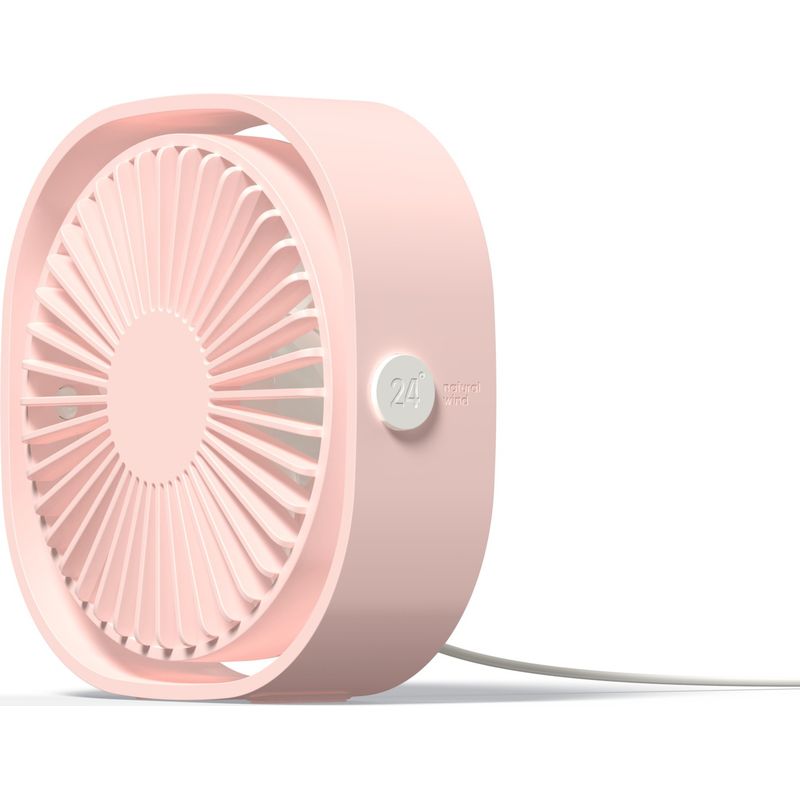 Mini-usb-ventilator Mit 3 Geschwindigkeitsstufen Für Zu Hause (rosa)