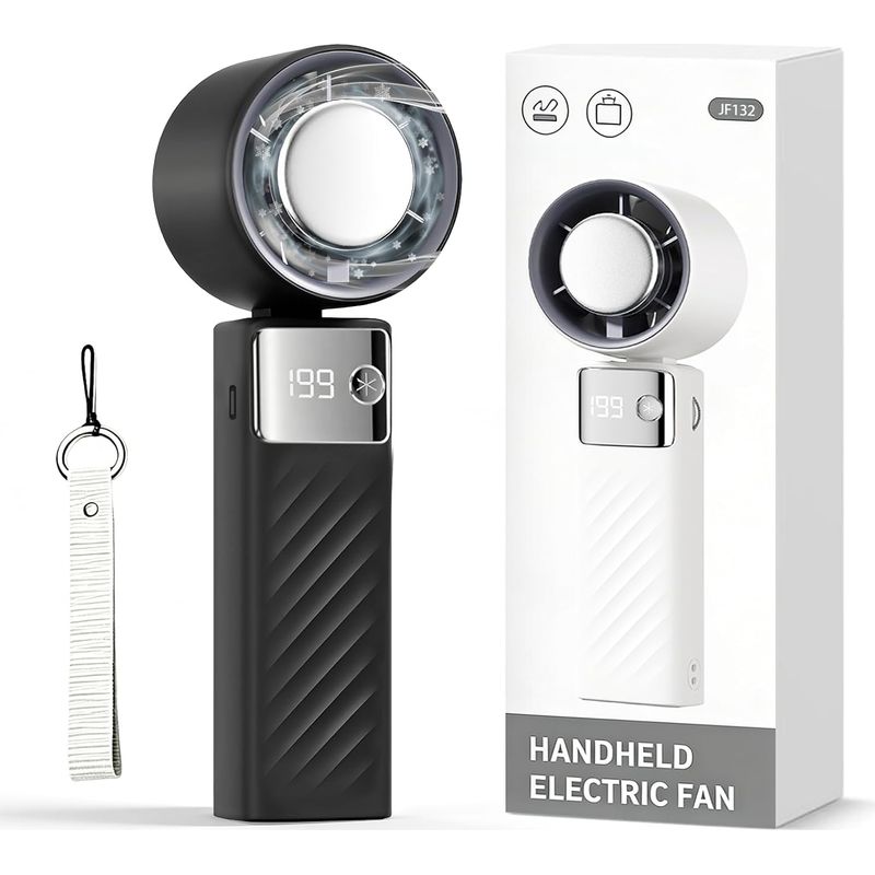 Tragbarer Mini-ventilator, Wiederaufladbar, Für Schreibtisch, Nacken Oder Zum Zusammenklappen, Kühlleistung Bis Zu 13 Stunden – Ideal Für Büro, Camping, Sport Und Reisen