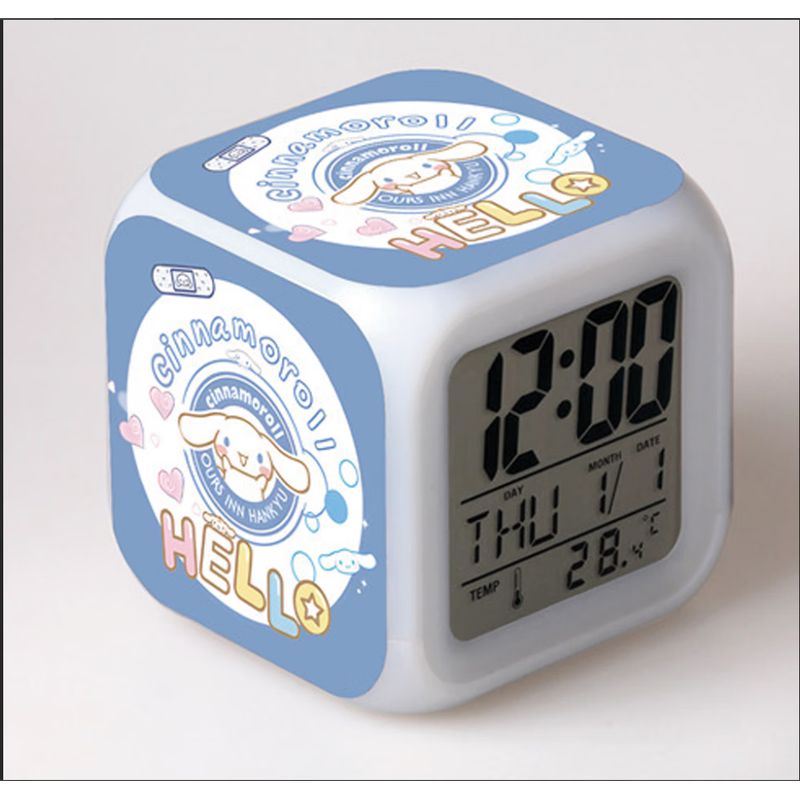 Kleiner, 8 Cm Langer, Genähter, Animierter Led-digitalwecker Für Babybetten, Kinderzimmerdekoration (yugui-hund)