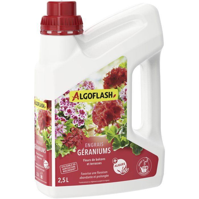 Dünger - Algoflash - Geranien Balkonblumen - 2,5 L - Uab