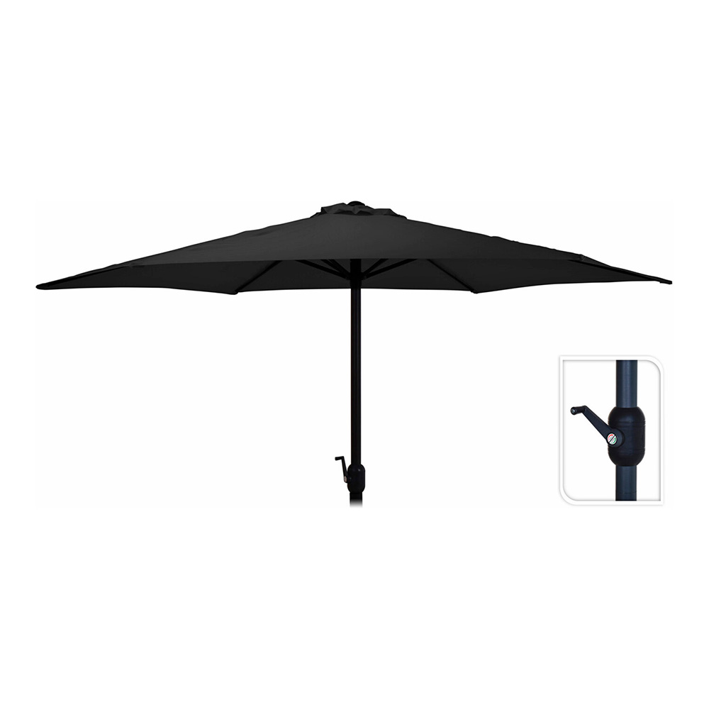 [gebraucht] Sonnenschirm Ø300cm Maximale Höhe 3m Farbe: Anthrazitgrau
