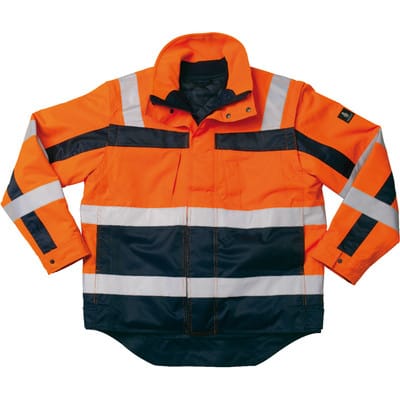 Pilotjacke Loreto, 100 % Polyester (PES), 240 g/m², orange/blau, GrößeXL