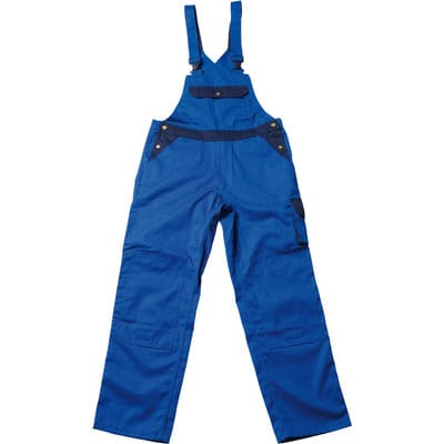 Berufslatzhose Milano 00969-430, kornblau/marineblau, Größe C56, 82