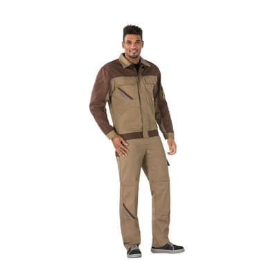 Bundjacke 2314 khaki/braun/zink, Größe 94