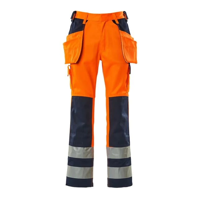 Warnschutzhose Almas 09131-860, warnorange/marineblau, Größe C51, 82