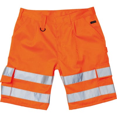 Warnschutzshorts Pisa 10049-860, warnorange, Größe C46