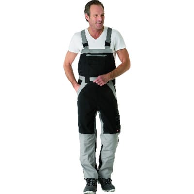 Latzhose 2520 schwarz/zink, Größe 44