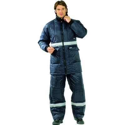 Wetter- und Kälteschutzparka Kühlhaus 5131 marine, kornblau, Größe 3XL