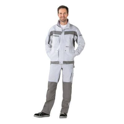 Bundjacke 2503 reinweiß/zink, Größe 50