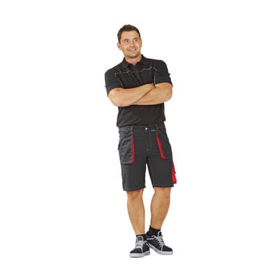 Shorts anthrazit/rot, Größe M