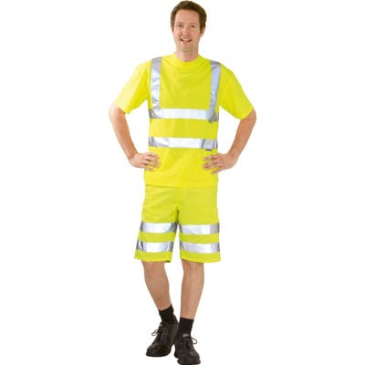 T-Shirt 2096 warngelb, Größe 4XL