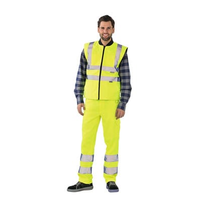 Arbeitsweste 2072 warngelb, Größe M