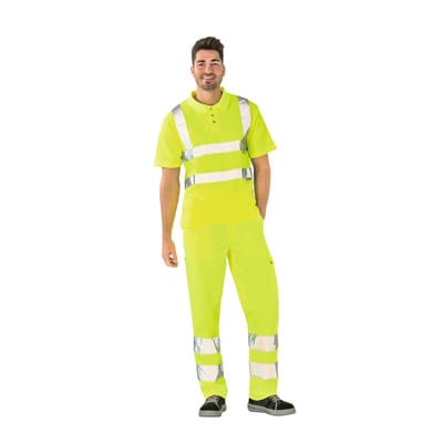 Poloshirt 2092 warngelb, Größe 4XL