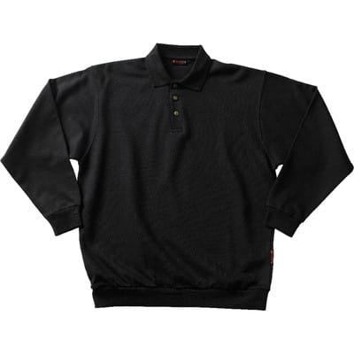 Polo-Sweatshirt Trinidad 00785-280, schwarz, Größe S
