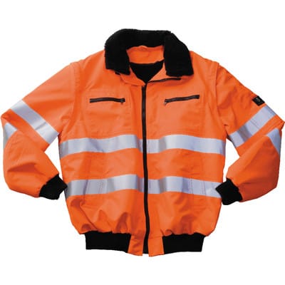 Warnschutz-Pilotjacke Kaprun, DIN EN 471, warn-orange, Größe S