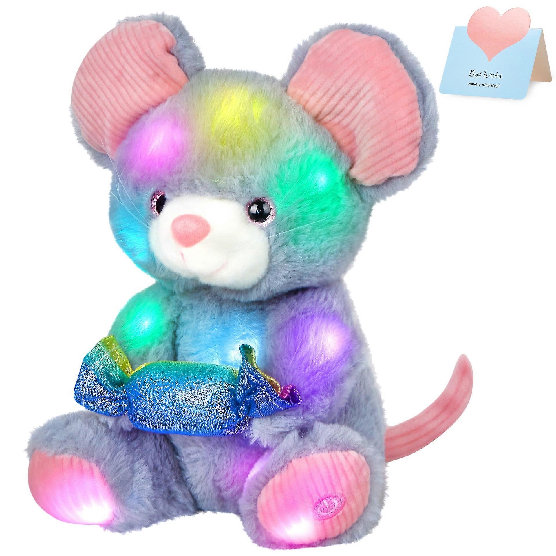Glow Guards 9" – Led-beleuchteter Leopardenplüsch – Nachtlicht – Weiches Und Niedliches Plüschtier – Leuchtende Sofadekoration – Weihnachten