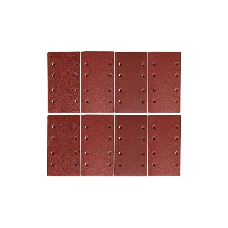 Packung Mit 10 Schleifblättern 93 X 185 Mm – Quadratisches, Selbstklebendes Schleifpapier Mit 8 Löchern – 1000 Verschiedene Körnungen – Zum Polieren Und Entrosten