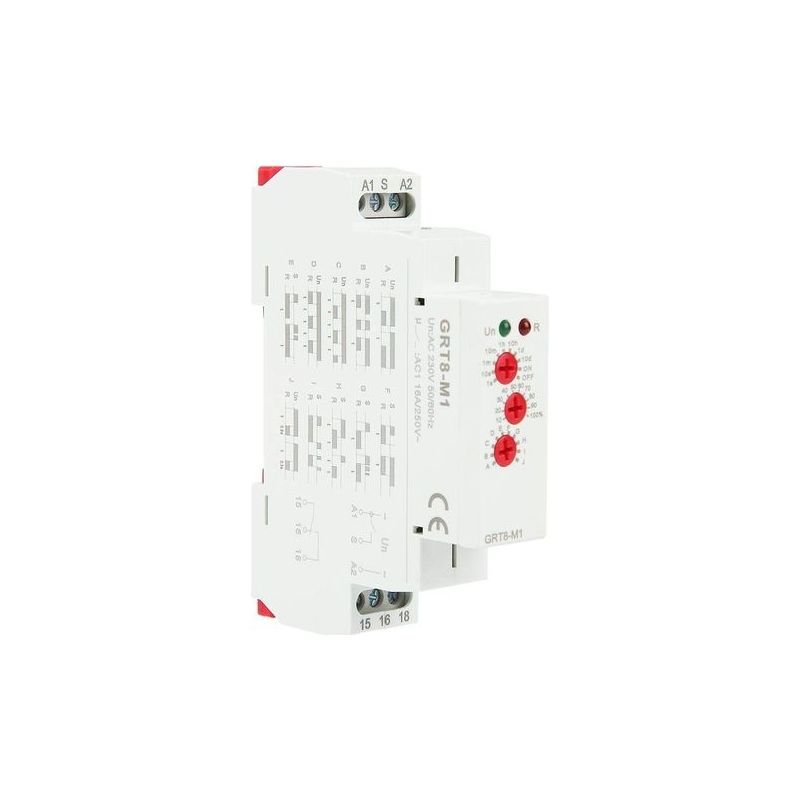 Grt8-m1 Zeitverzögerungsrelais, Din-schienenmontage, Led-anzeigen, 10 Funktionen Für Industrieanlagen (ac 220v)