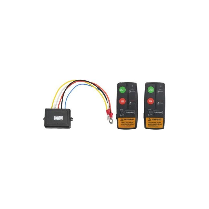 12v/24v Funk-bergeseilwinden-fernbedienungsset Für Lkw, Jeep Und Suv (75 Fuß) Mit Kombinationsschalter Und Fernbedienung