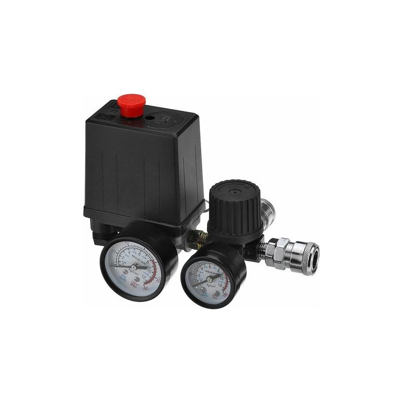 220-v-druckschalter Für Luftkompressoren – Druckbereich 0–180 Psi – Schnellanschluss – Fördermenge 3000 L/min – Einfache Installation