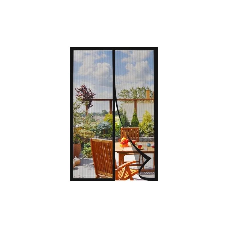 Magnetisches Fliegengitter 120 × 220 Cm – Automatischer Magnetverschluss – Reiß- Und Windbeständig – Bohrfreie Montage
