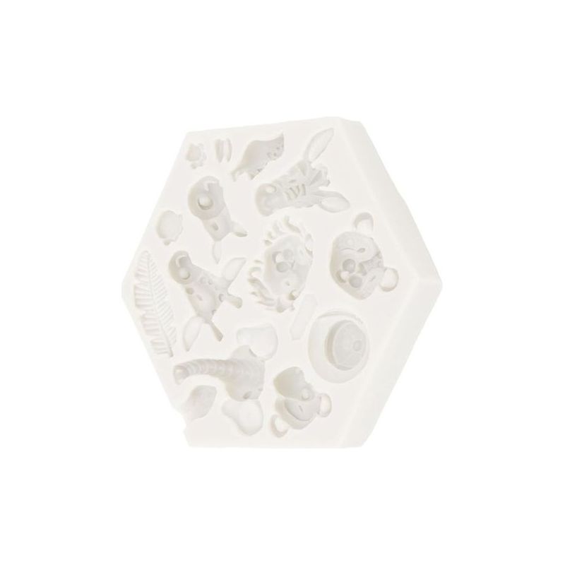 Silikonform, Niedliche Dschungel-safari-tierkuchenform, Leicht Zu Entformen, Flexible Backform, Kuchendekoration Für Fondant, Schokolade, Diy