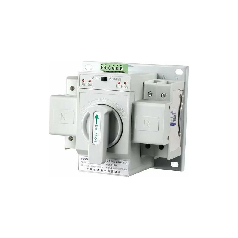 Automatischer Umschalter - 1 Stück 220 V 63 A 2-poliger Automatischer Umschalter Mit Doppelter Stromversorgung (mini-leistungsschalter)