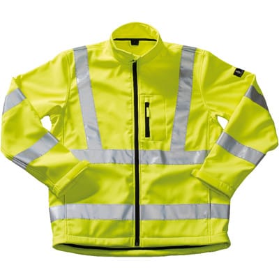 Warnschutz-Softshelljacke Calgary 08005-159, warngelb, Größe L