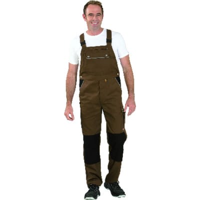 Latzhose 2136 braun/schwarz, Größe 27
