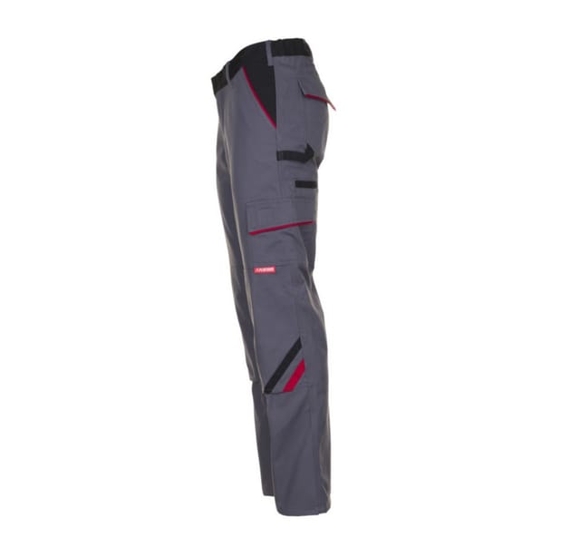 Bundhose 2329 schiefer/schwarz/rot, Größe 42