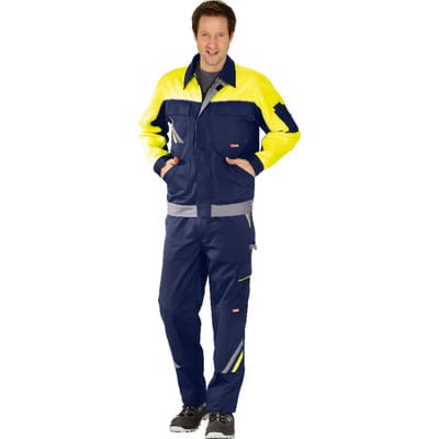 Bundjacke 2413 marine/gelb/zink, Größe 52