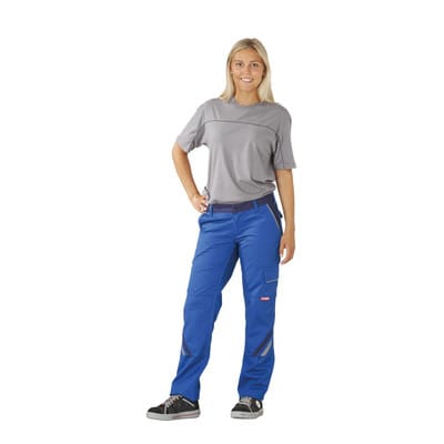 Damen Bundhose kornblau/marine/zink, Größe 46