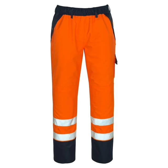 Warnschutzhose Linz 07090-880, warnorange/marineblau, Größe 3XL