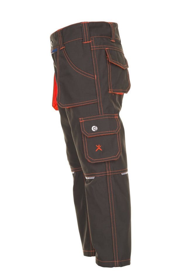 Bundhose oliv/orange, Größe 98/104