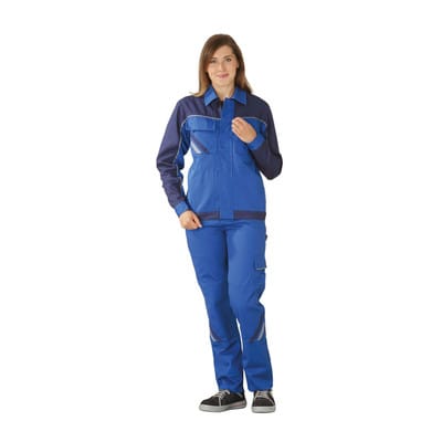 Damen Bundjacke kornblau/marine/zink, Größe 52