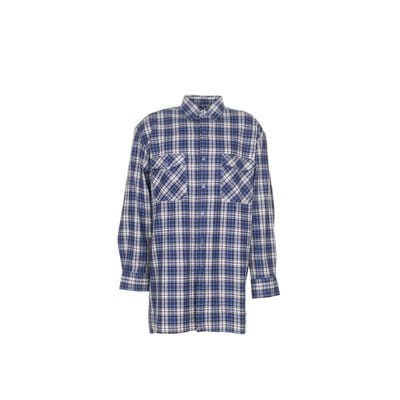 Hemd 0450 blau kariert, Größe 43/44