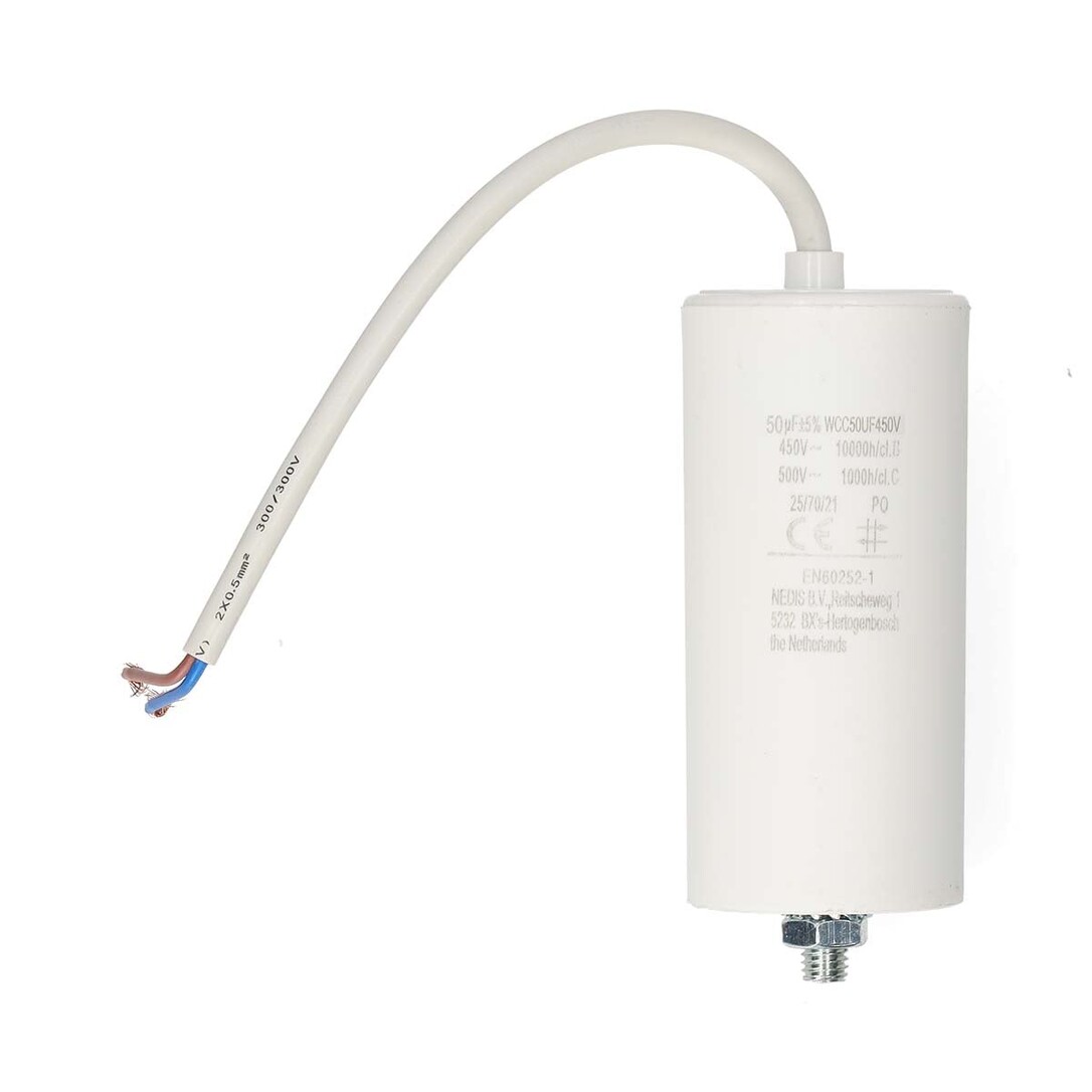 Nedis Multipack Kondensator / 50 Uf / 450 / Drahtleitung / 1 Stück - 10 Stück