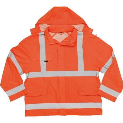 Warnschutz-Regenjacke Feldbach 50101-814, warnorange, Größe 2XL