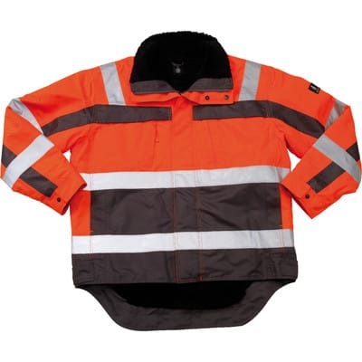 Pilotjacke Teresina, orange/grau, Größe S