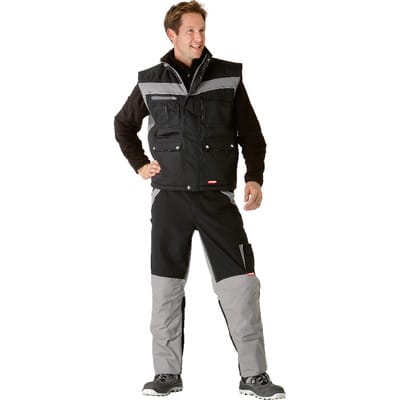 Winterweste 2580 schwarz/zink, Größe 4XL