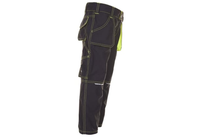 Bundhose anthrazit/gelb, Größe 170/176