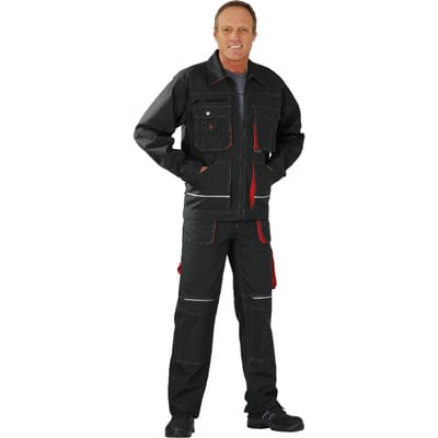 Bundjacke 2810 anthrazit/rot, Größe 102