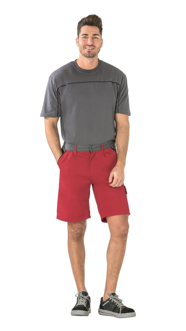 Shorts 2376 rot/schiefer/schwarz, Größe XS