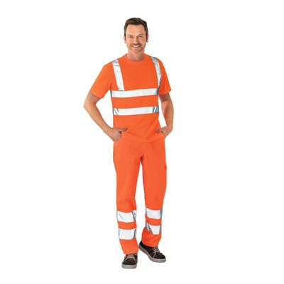 T-Shirt 2095 warnorange, Größe 2XL
