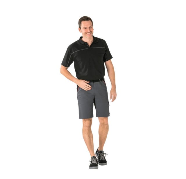 Shorts 2372 schiefer/schwarz/rot, Größe XL